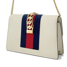 将图像加载到图库查看器中，GUCCI Sylvie ChainShoulder White 494646 Leather Size Mini
