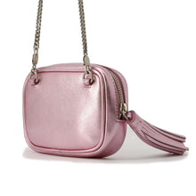 将图像加载到图库查看器中，SAINT LAURENT PARIS Babylou Shoulder Bag MetalicPink 657495 Leather
