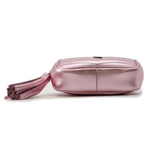 将图像加载到图库查看器中，SAINT LAURENT PARIS Babylou Shoulder Bag MetalicPink 657495 Leather
