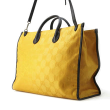 将图像加载到图库查看器中，GUCCI Off the Grid 2way Tote Bag Yellow/Black 630353 Nylon Leather
