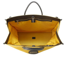 将图像加载到图库查看器中，GUCCI Off the Grid 2way Tote Bag Yellow/Black 630353 Nylon Leather
