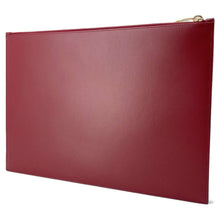 将图像加载到图库查看器中，SAINT LAURENT PARIS Clutch Bag Bordeaux 635100 Leather
