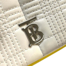 Load image into Gallery viewer, BURBERRY TB logo mini ChainShoulder White/Yellow Leather
