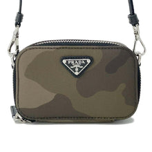 将图像加载到图库查看器中，PRADA Camouflage Mini Shoulder Bag Khaki Nylon
