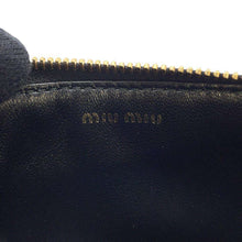 将图像加载到图库查看器中，MIUMIU Coin card holder Black 5MB006 Leather
