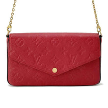 将图像加载到图库查看器中，LOUIS VUITTON Felicie Pochette  scarlet M63700 Monogram Empreinte Leather
