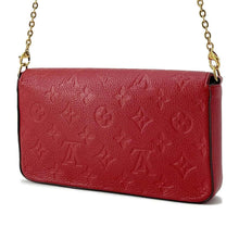 将图像加载到图库查看器中，LOUIS VUITTON Felicie Pochette  scarlet M63700 Monogram Empreinte Leather
