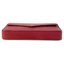 将图像加载到图库查看器中，LOUIS VUITTON Felicie Pochette  scarlet M63700 Monogram Empreinte Leather
