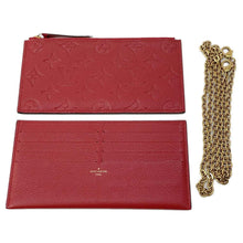 将图像加载到图库查看器中，LOUIS VUITTON Felicie Pochette  scarlet M63700 Monogram Empreinte Leather
