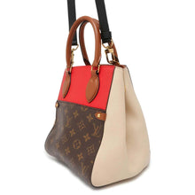 将图像加载到图库查看器中，LOUIS VUITTON Fold tote CeriseRed/ClaimM45389 Monogram Calf Leather Size PM
