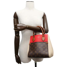 将图像加载到图库查看器中，LOUIS VUITTON Fold tote CeriseRed/ClaimM45389 Monogram Calf Leather Size PM
