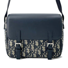 Load image into Gallery viewer, Dior Oblique messenger bag Navy M9994PTVY Smooth Calf Leather
