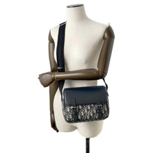 Load image into Gallery viewer, Dior Oblique messenger bag Navy M9994PTVY Smooth Calf Leather
