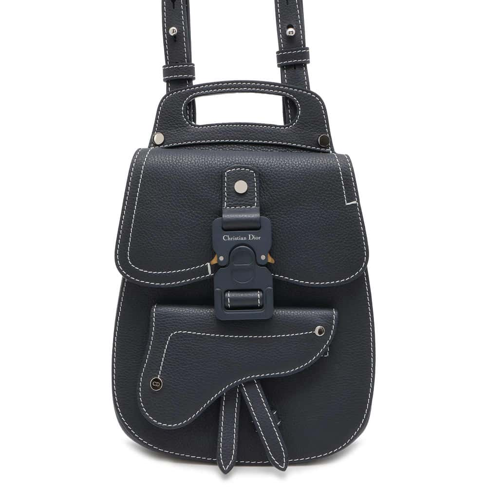 Dior Gallop Backpack Navy Leather