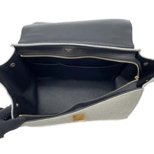 将图像加载到图库查看器中，CELINE Trapeze Gray/Black Felt Leather
