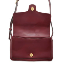 将图像加载到图库查看器中，GUCCI GG Marmont Ally Shoulder Bag Bordeaux 550129 Leather Size Small
