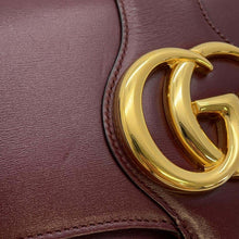 将图像加载到图库查看器中，GUCCI GG Marmont Ally Shoulder Bag Bordeaux 550129 Leather Size Small
