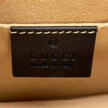 将图像加载到图库查看器中，GUCCI Silvi Black 470270 Velour Leather
