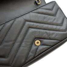 将图像加载到图库查看器中，GUCCI GG Marmont Quilted Leather Super Mini Bag Black 476433
