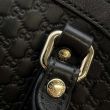 将图像加载到图库查看器中，GUCCI Micro Gucci Shima Handbag Black 449654 Leather
