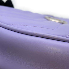 将图像加载到图库查看器中，GUCCI GG Marmont Handbag Half Moon Purple 699514 Leather
