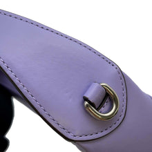 将图像加载到图库查看器中，GUCCI GG Marmont Handbag Half Moon Purple 699514 Leather
