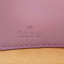 将图像加载到图库查看器中，GUCCI GG Marmont Handbag Half Moon Purple 699514 Leather
