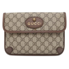 将图像加载到图库查看器中，GUCCI Neo Vintage GG Supreme Belt Bag Beige 493930 PVC Leather
