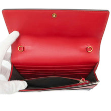 Load image into Gallery viewer, GUCCI Chain Wallet Queen Margaret Bee Red/White/Navy 476079 Leather
