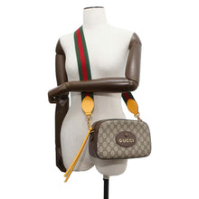 将图像加载到图库查看器中，GUCCI Neo Vintage Shoulder Bag Brown/Beige 476466 PVC
