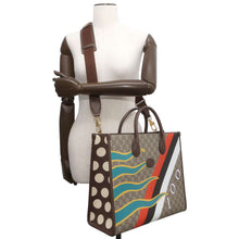 Load image into Gallery viewer, GUCCI Interlocking G Medium Tote Bag Beige/Brown/Multicolor 674148 PVC Leather
