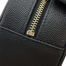 将图像加载到图库查看器中，CHANEL CCFiligree Round ChainShoulder Bag Black AP0365 Caviar Leather
