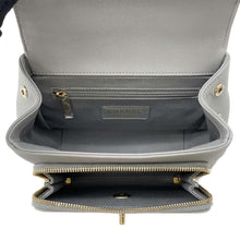 将图像加载到图库查看器中，CHANEL Matelasse Business Affinity Shoulder Bag Gray A93749 Leather
