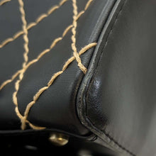 将图像加载到图库查看器中，CHANEL Wild Stitch Handbag Black A14692 Leather
