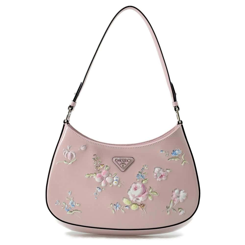 PRADA Cleo Shoulder Pink 1BC499 BrushedLeather