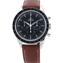 将图像加载到图库查看器中，OMEGA Speedmaster Moonwatch FirstOMEGA InSpace W39.7mm Stainless Steel Leather Black Dial 311.32.40.30.01.001
