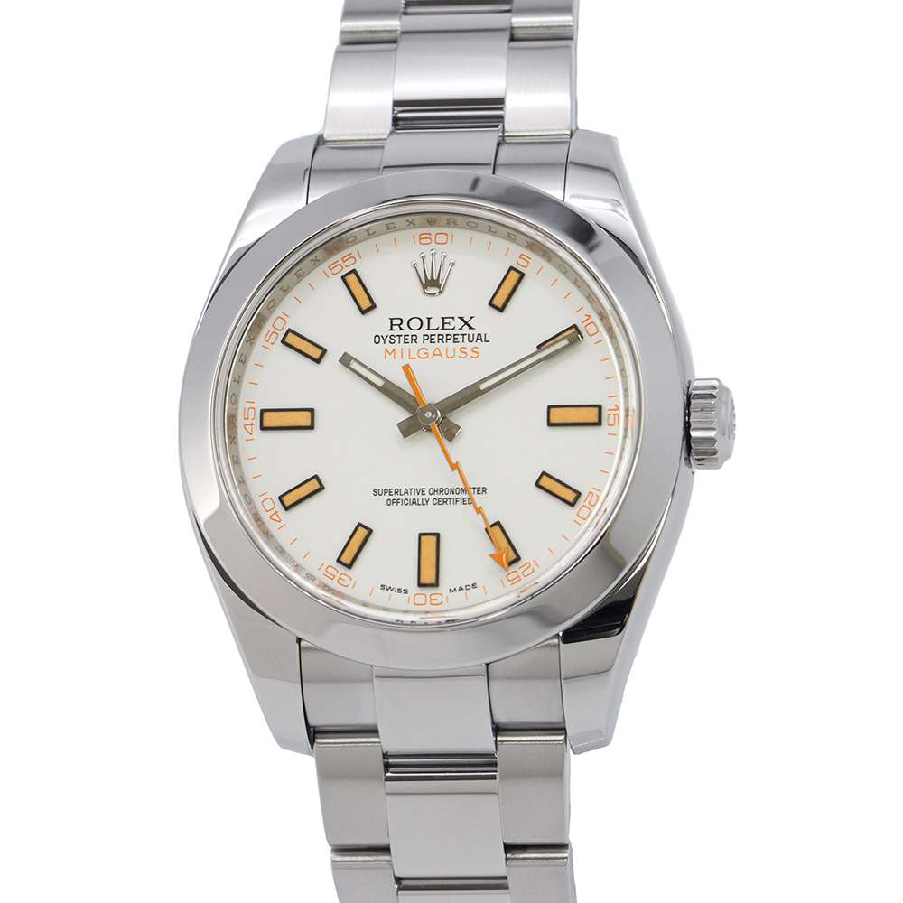 ROLEX Milgauss W40mm Stainless Steel White Dial 116400