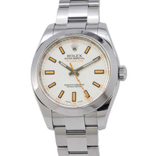 将图像加载到图库查看器中，ROLEX Milgauss W40mm Stainless Steel White Dial116400
