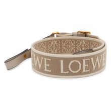 将图像加载到图库查看器中，LOEWE Anagram Shoulder Strap Beige C886T90X01 Canvas Leather
