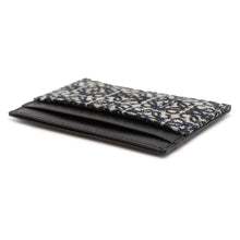 将图像加载到图库查看器中，LOEWE Anagram Card Case Black/Navy C604322X02 Leather/Canvas
