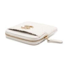 将图像加载到图库查看器中，CHANEL Matelasse Coin Card Case White AP3138 Caviar Leather
