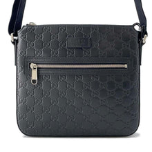 Load image into Gallery viewer, GUCCI Guccissima Messenger Bags Black 406410 Leather
