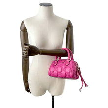 Load image into Gallery viewer, GUCCI GGMatelasse Mini Travel Bag Pink 702251 Nylon Leather
