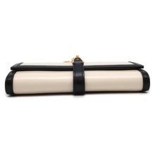 将图像加载到图库查看器中，GUCCI Jackie1961 Chain Wallet White/Black 652681 Leather
