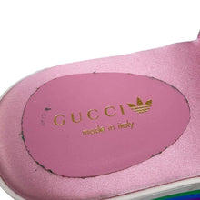 将图像加载到图库查看器中，GUCCI Adidas Collaboration Platform Sandals Pink 702294 Silk Size 37.5
