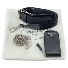 将图像加载到图库查看器中，PRADA Triangle Shoulder Bag Black 1BH190 Nylon
