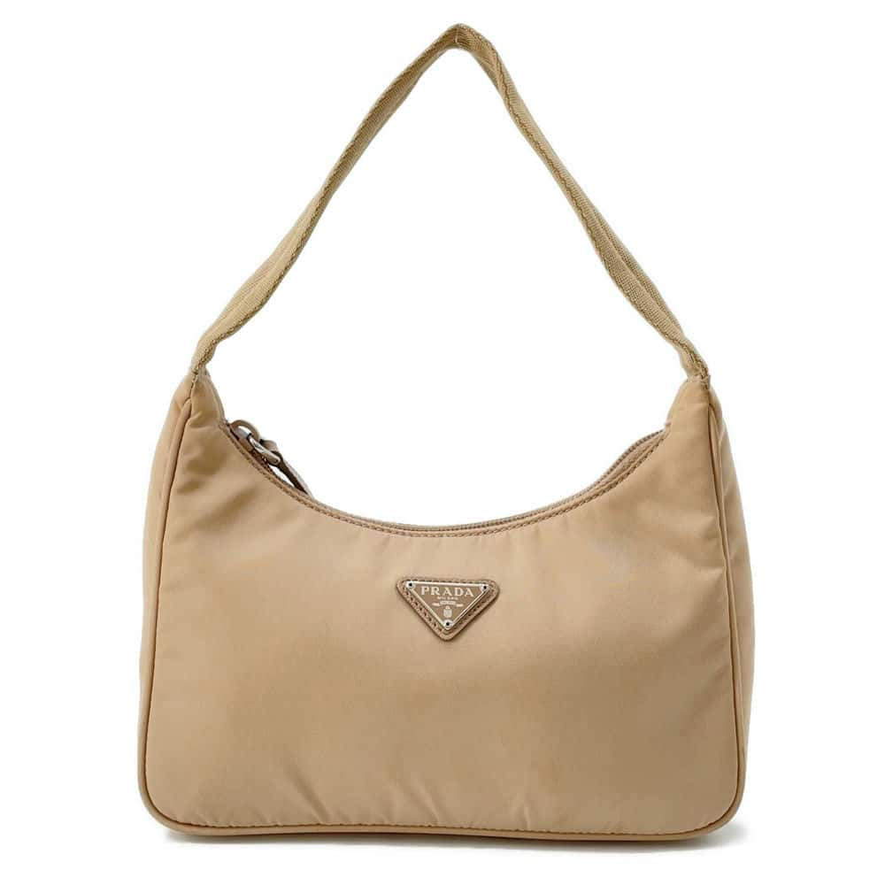 PRADA Re-Edition2000 One Shoulder Bag Beige 1NE515 Nylon