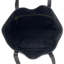 将图像加载到图库查看器中，PRADA Tote Bag Black 1BG048 Leather
