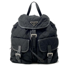 将图像加载到图库查看器中，PRADA Quilted Backpack Black 1BZ811 Nylon
