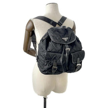 将图像加载到图库查看器中，PRADA Quilted Backpack Black 1BZ811 Nylon
